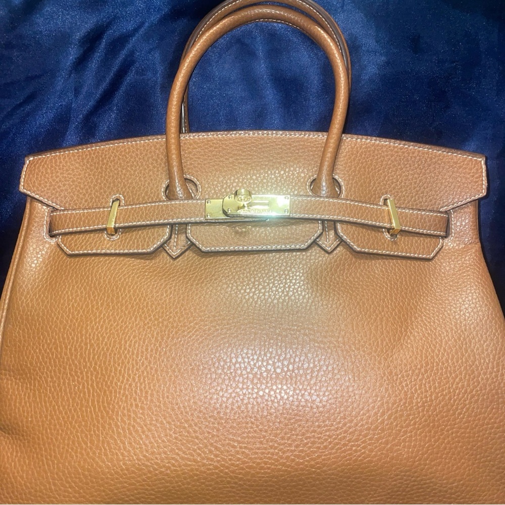 Vintage Hermes 2008 Birkin 35 Gold camel Togo Gold Hardware